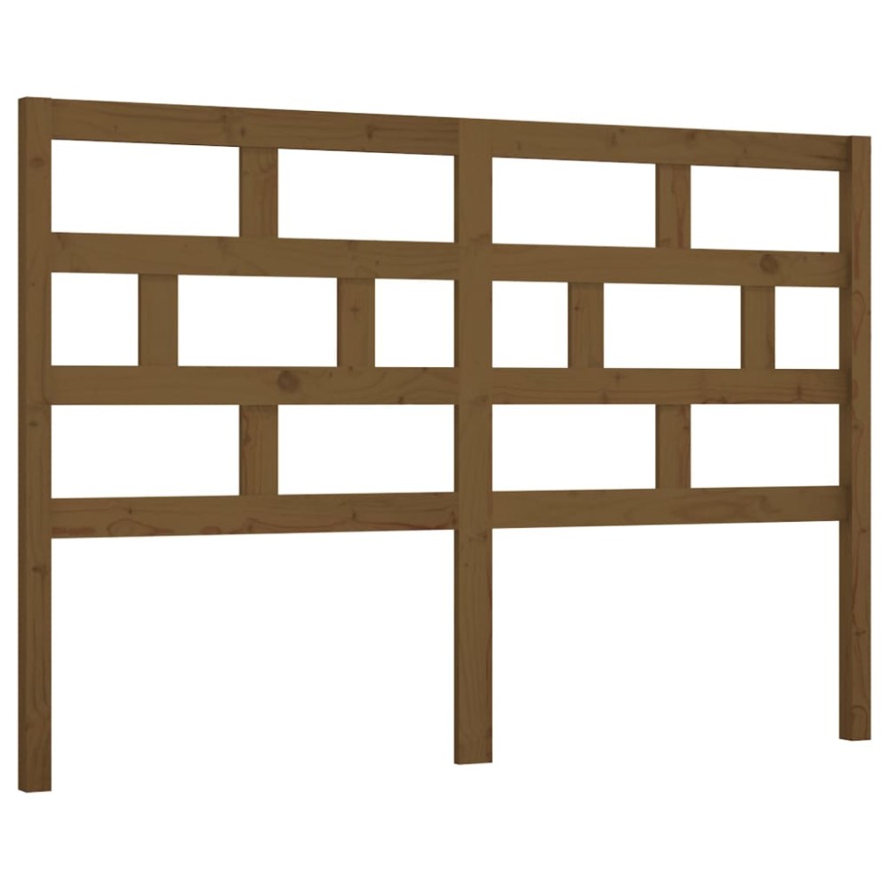 vidaXL Tăblie de pat, maro miere, 166x4x100 cm, lemn masiv de pin