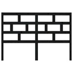 vidaXL Tăblie de pat, negru, 166x4x100 cm, lemn masiv de pin