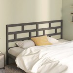 vidaXL Tăblie de pat, gri, 206x4x100 cm, lemn masiv de pin vidaXL Tăblie de pat, gri, 206x4x100 cm, lemn masiv de pin