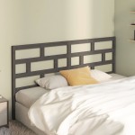 vidaXL Tăblie de pat, gri, 206x4x100 cm, lemn masiv de pin vidaXL Tăblie de pat, gri, 206x4x100 cm, lemn masiv de pin