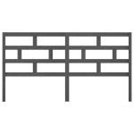vidaXL Tăblie de pat, gri, 206x4x100 cm, lemn masiv de pin vidaXL Tăblie de pat, gri, 206x4x100 cm, lemn masiv de pin