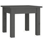 vidaXL Măsuță de cafea, gri, 35x35x30 cm, lemn masiv de pin vidaXL Măsuță de cafea, gri, 35x35x30 cm, lemn masiv de pin