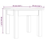 vidaXL Măsuță de cafea, maro miere, 35x35x30 cm, lemn masiv de pin vidaXL Măsuță de cafea, maro miere, 35x35x30 cm, lemn masiv de pin