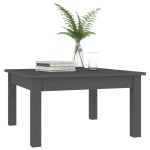 vidaXL Măsuță de cafea, gri, 55x55x30 cm, lemn masiv de pin vidaXL Măsuță de cafea, gri, 55x55x30 cm, lemn masiv de pin