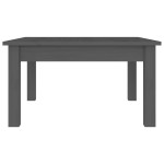 vidaXL Măsuță de cafea, gri, 55x55x30 cm, lemn masiv de pin vidaXL Măsuță de cafea, gri, 55x55x30 cm, lemn masiv de pin