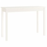 vidaXL Masă consolă, alb, 110x40x75 cm, lemn masiv de pin vidaXL Masă consolă, alb, 110x40x75 cm, lemn masiv de pin