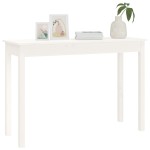 vidaXL Masă consolă, alb, 110x40x75 cm, lemn masiv de pin vidaXL Masă consolă, alb, 110x40x75 cm, lemn masiv de pin
