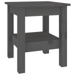 vidaXL Măsuță de cafea, gri, 35x35x40 cm, lemn masiv de pin vidaXL Măsuță de cafea, gri, 35x35x40 cm, lemn masiv de pin
