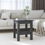 vidaXL Măsuță de cafea, gri, 35x35x40 cm, lemn masiv de pin vidaXL Măsuță de cafea, gri, 35x35x40 cm, lemn masiv de pin