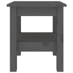 vidaXL Măsuță de cafea, gri, 35x35x40 cm, lemn masiv de pin vidaXL Măsuță de cafea, gri, 35x35x40 cm, lemn masiv de pin
