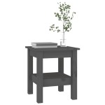 vidaXL Măsuță de cafea, gri, 35x35x40 cm, lemn masiv de pin vidaXL Măsuță de cafea, gri, 35x35x40 cm, lemn masiv de pin