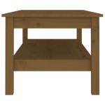 vidaXL Măsuță de cafea, maro miere, 110x50x40 cm, lemn masiv de pin vidaXL Măsuță de cafea, maro miere, 110x50x40 cm, lemn masiv de pin