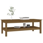 vidaXL Măsuță de cafea, maro miere, 110x50x40 cm, lemn masiv de pin vidaXL Măsuță de cafea, maro miere, 110x50x40 cm, lemn masiv de pin