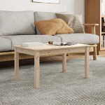 vidaXL Măsuță de cafea, 80x50x40 cm, lemn masiv de pin vidaXL Măsuță de cafea, 80x50x40 cm, lemn masiv de pin