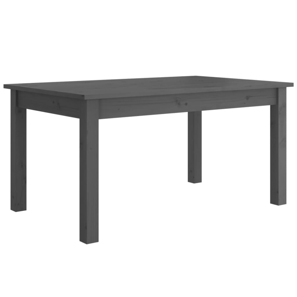 vidaXL Măsuță de cafea, gri, 80x50x40 cm, lemn masiv de pin