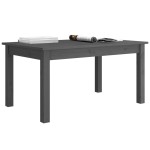 vidaXL Măsuță de cafea, gri, 80x50x40 cm, lemn masiv de pin vidaXL Măsuță de cafea, gri, 80x50x40 cm, lemn masiv de pin
