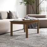 vidaXL Măsuță de cafea, maro miere, 80x50x40 cm, lemn masiv de pin vidaXL Măsuță de cafea, maro miere, 80x50x40 cm, lemn masiv de pin