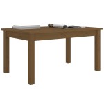 vidaXL Măsuță de cafea, maro miere, 80x50x40 cm, lemn masiv de pin vidaXL Măsuță de cafea, maro miere, 80x50x40 cm, lemn masiv de pin