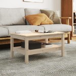 vidaXL Măsuță de cafea, 80x50x40 cm, lemn masiv de pin vidaXL Măsuță de cafea, 80x50x40 cm, lemn masiv de pin