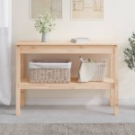 vidaXL Masă consolă, 110x40x75 cm, lemn masiv de pin vidaXL Masă consolă, 110x40x75 cm, lemn masiv de pin