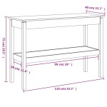 vidaXL Masă consolă, alb, 110x40x75 cm, lemn masiv de pin vidaXL Masă consolă, alb, 110x40x75 cm, lemn masiv de pin