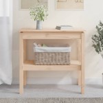 vidaXL Masă consolă, 80x40x75 cm, lemn masiv de pin vidaXL Masă consolă, 80x40x75 cm, lemn masiv de pin