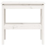 vidaXL Masă consolă, alb, 80x40x75 cm, lemn masiv de pin vidaXL Masă consolă, alb, 80x40x75 cm, lemn masiv de pin