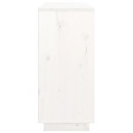 vidaXL Servantă, alb, 111x34x75 cm, lemn masiv de pin
