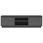 vidaXL Comodă TV, gri, 140x35x40 cm, lemn masiv de pin vidaXL Comodă TV, gri, 140x35x40 cm, lemn masiv de pin