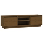 vidaXL Comodă TV, maro miere, 140x35x40 cm, lemn masiv de pin vidaXL Comodă TV, maro miere, 140x35x40 cm, lemn masiv de pin