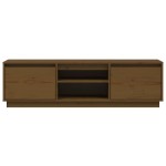 vidaXL Comodă TV, maro miere, 140x35x40 cm, lemn masiv de pin vidaXL Comodă TV, maro miere, 140x35x40 cm, lemn masiv de pin