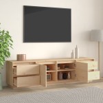 vidaXL Comodă TV, 176x37x47,5 cm, lemn masiv de pin