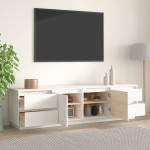 vidaXL Comodă TV, alb, 176x37x47,5 cm, lemn masiv de pin vidaXL Comodă TV, alb, 176x37x47,5 cm, lemn masiv de pin