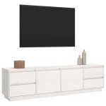 vidaXL Comodă TV, alb, 176x37x47,5 cm, lemn masiv de pin vidaXL Comodă TV, alb, 176x37x47,5 cm, lemn masiv de pin