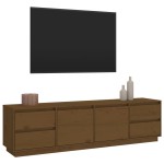 vidaXL Comodă TV, maro miere, 176x37x47,5 cm, lemn masiv de pin vidaXL Comodă TV, maro miere, 176x37x47,5 cm, lemn masiv de pin