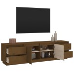 vidaXL Comodă TV, maro miere, 176x37x47,5 cm, lemn masiv de pin vidaXL Comodă TV, maro miere, 176x37x47,5 cm, lemn masiv de pin