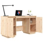 vidaXL Birou, 140x50x75 cm, lemn masiv de pin