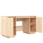 vidaXL Birou, 140x50x75 cm, lemn masiv de pin
