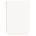 vidaXL Birou, alb, 140x50x75 cm, lemn masiv de pin