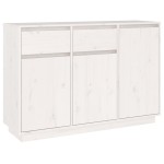 vidaXL Servantă, alb, 110x34x75 cm, lemn masiv de pin vidaXL Servantă, alb, 110x34x75 cm, lemn masiv de pin