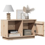vidaXL Comodă TV, 74x35x44 cm, lemn masiv de pin