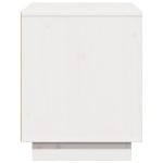 vidaXL Comodă TV, alb, 74x35x44 cm, lemn masiv de pin