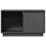 vidaXL Comodă TV, gri, 74x35x44 cm, lemn masiv de pin vidaXL Comodă TV, gri, 74x35x44 cm, lemn masiv de pin