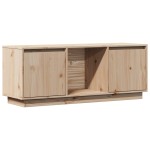 vidaXL Comodă TV, 110,5x35x44 cm, lemn masiv de pin