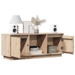 vidaXL Comodă TV, 110,5x35x44 cm, lemn masiv de pin
