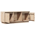 vidaXL Comodă TV, 110,5x35x44 cm, lemn masiv de pin
