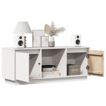 vidaXL Comodă TV, alb, 110,5x35x44 cm, lemn masiv de pin
