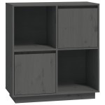vidaXL Dulap, gri, 74x35x80 cm, lemn masiv de pin vidaXL Dulap, gri, 74x35x80 cm, lemn masiv de pin