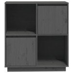 vidaXL Dulap, gri, 74x35x80 cm, lemn masiv de pin vidaXL Dulap, gri, 74x35x80 cm, lemn masiv de pin