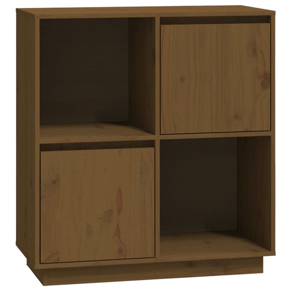 vidaXL Dulap, maro miere, 74x35x80 cm, lemn masiv de pin
